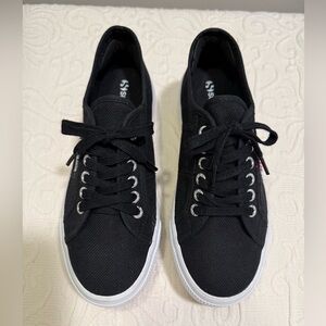 Superga Black Slip-On Shoes